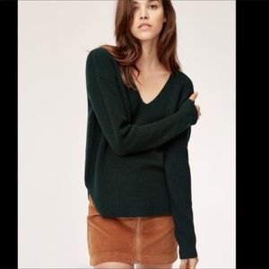 Aritzia Walter sweater deep forest green